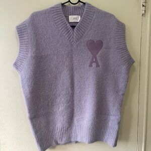 AMI Paris purple sweater vest. Worn once In mint condition. Price negotiable